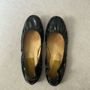 Lanvin Black Patent ballet flats